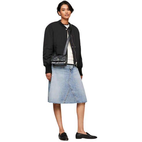 Tommy Hilfiger Borsa a spalla Borsa Donna a tracolla con monogramma all over Nero - Francavilla Moda